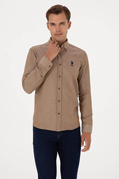U.S. Polo Assn. Gox025K Khaki Men's Shirt 2225582