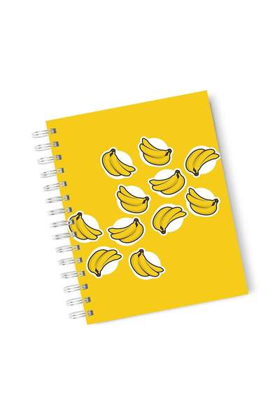 LOUD UNIVERSE دفتر ملاحظات مقوى بنمط الموز