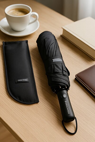 Toptancı Amca Parachase 8 Telli Fiber Glass Şemsiye Katlanır Şemsiye Premium Kılıflı UV dayanıklı 123 cm Çap