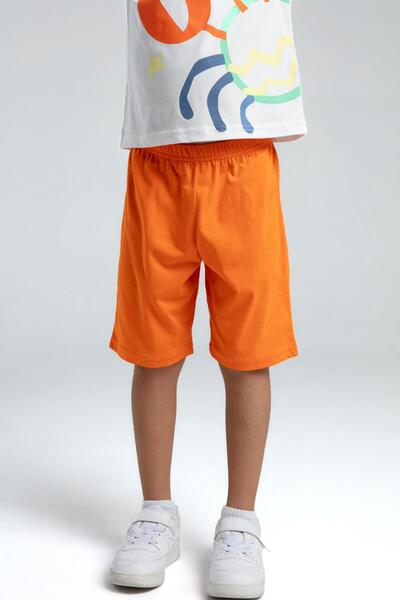 Rolypoly Roly Poly Crab Boys' Regular Fit Short Sleeve Pajama Set with Bermuda Shorts