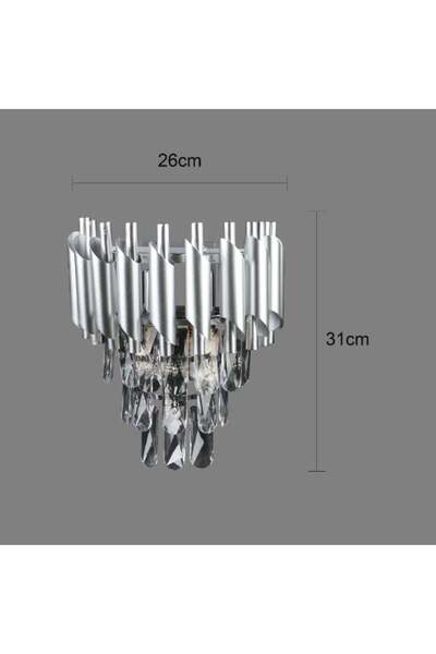 HAMER Modern silver wall sconce E14