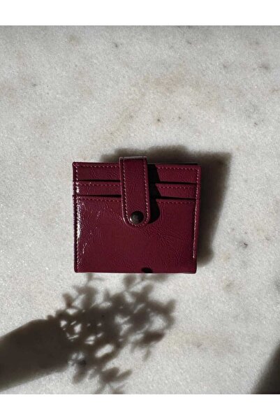 mlio Burgundy Multi-Slot Card Holder Wallet