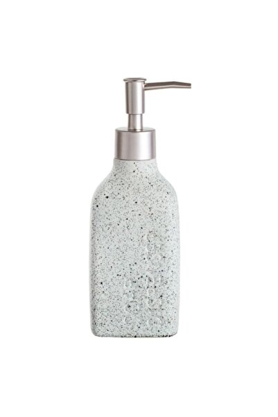 ANTBRO Liquid Soap Dispenser Ceramic with Sand Effect, 470ml