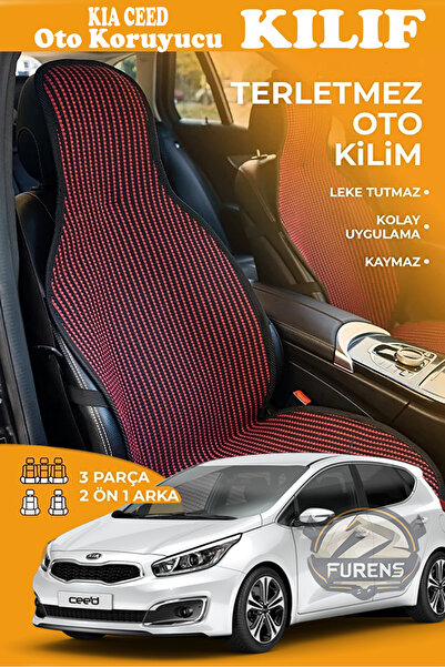 STS Oto Aksesuar غطاء مقعد سيارة من القماش المنسوج من سلسلة RED PRESTIGE متوا...