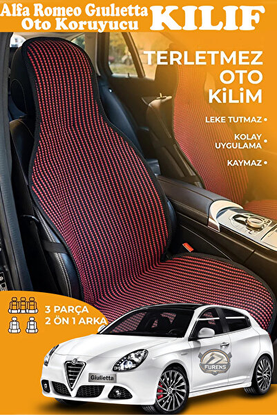 STS Oto Aksesuar غطاء مقعد سيارة ألفا روميو جوليتا متوافق مع سلسلة كريستال بر...