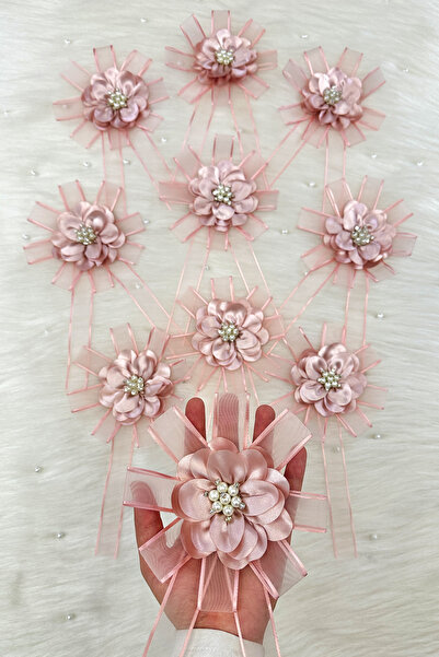 ZEYMERADE Brooch Powder Bundle Ornament, Bride Groom Dowry Wedding Engagement Convoy Bride Car Circumcision Henna Ornament 5 Pieces