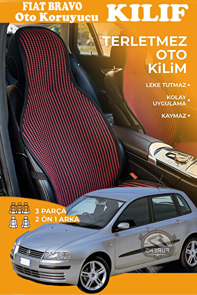 STS Oto Aksesuar غطاء مقعد سيارة فيات برافو متوافق مع سلسلة كريستال بريستيج، ...