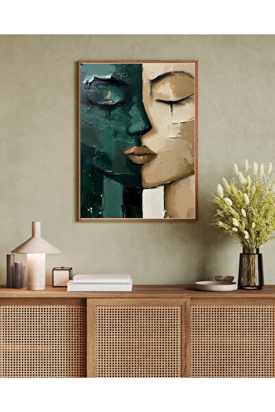 Tuba Decor Tablo dintr-o singură bucată cu rame din lemn pentru sufragerie, sufragerie, bucătărie