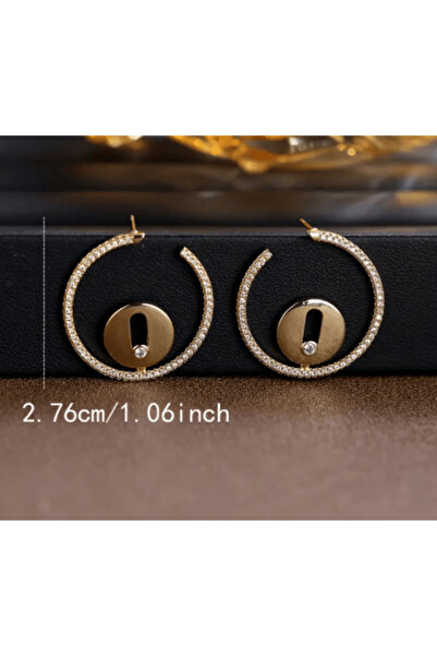 GlitzOra French Vintage-Inspired Minimalist Curved Hoop Earrings