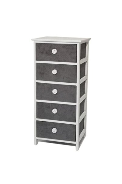 Vestiamo Casa Dulap de depozitare din lemn cu 5 sertare, 40x29x90 cm