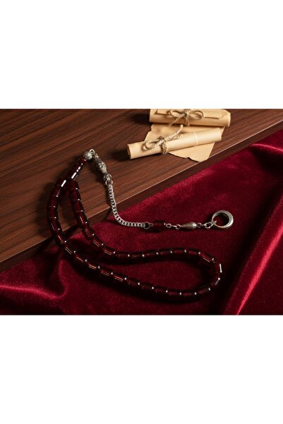 Anemore Collection سبحة من العقيق بلون العسل بقطع كبسولي T-5