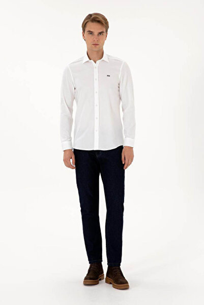 U.S. Polo Assn. Cedrop025K White Men's Shirt 2225552