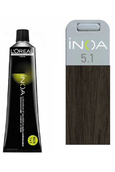 İNOA 5.1 Numara Açık Kahve Küllü Saç Boyası 60 ml