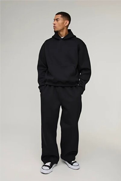 NEWLAKER طقم سترة رياضية فضفاضة للجنسين عالية الجودة مع بنطلون رياضي