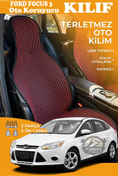 STS Oto Aksesuar غطاء مقعد سيارة فورد فوكس 3 متوافق مع سلسلة كريدجت بريستيج، ...
