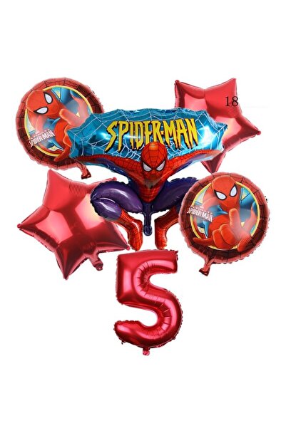 Baloane Vesele Set aniversar Spiderman 5 ANI SET253-5
