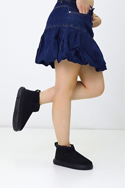 Rimex Kadın Ultra Bot – Kısa Konçlu Kürklü Kışlık Günlük Rahat