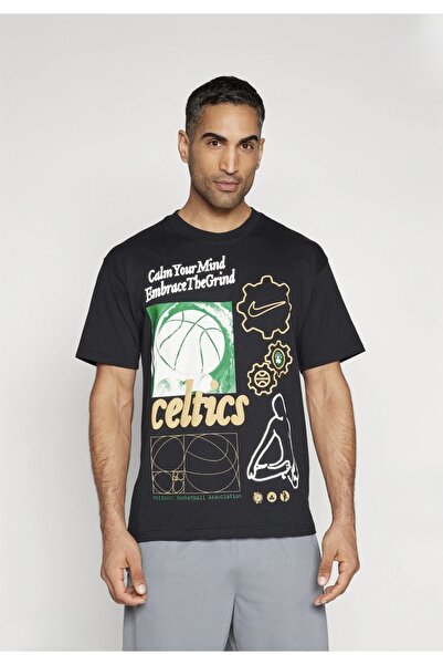 Nike Boston Celtics Courtside Men's Basketball T-Shirt Siyah Erkek T-shirt