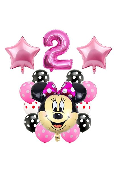Baloane Vesele Set Aniversar Minnie Mouse 2 ANI SET252-2