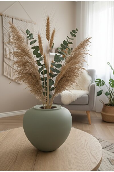 Maysa home Vază din ceramică în stil boem și nordic, în formă de glob de culo...
