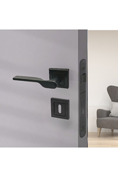 KOÇSAN مقبض باب ديريا كاريه روزيتلي أسود - ODA