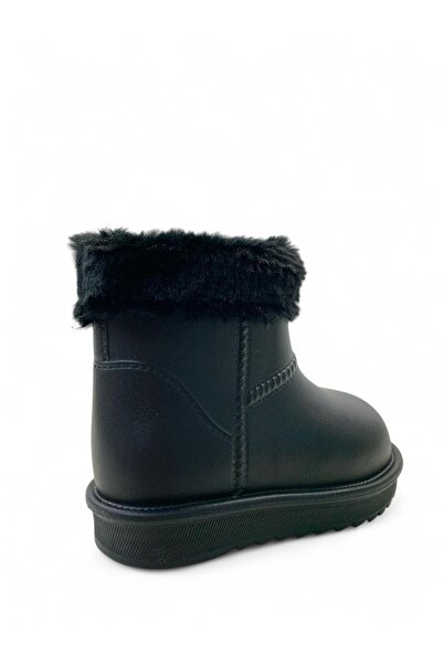 Tuğba Ortopedi 190 Unisex παιδικές μπότες βροχής με επένδυση από μαύρη γούνα