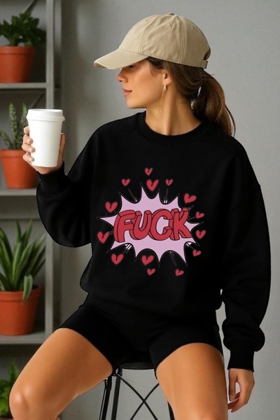 ArtYus Φούτερ Unisex με μακρύ μανίκι Transfer με τύπωμα με λαιμόκοψη ποδηλάτου