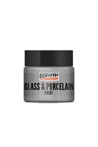 Pentart GLASS & PORCELAIN PAINT 30ML SILVER