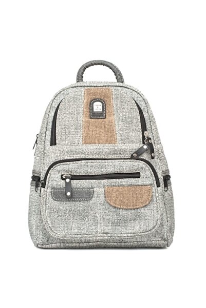 Charm & Shape - Rucsac de damă, piele, 26x16x32 cm, gri