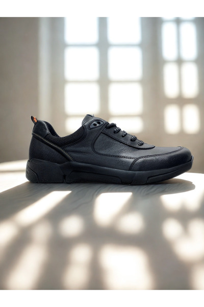 Freefoot Siyah Günlük Deri Erkek Ayakkabı