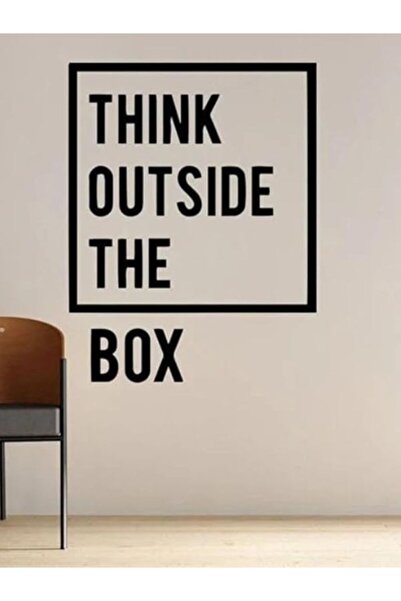 Emaazz LLC لوحة فنية جدارية من الأكريليك "فكّر خارج الصندوق" - ديكور جداري تح...