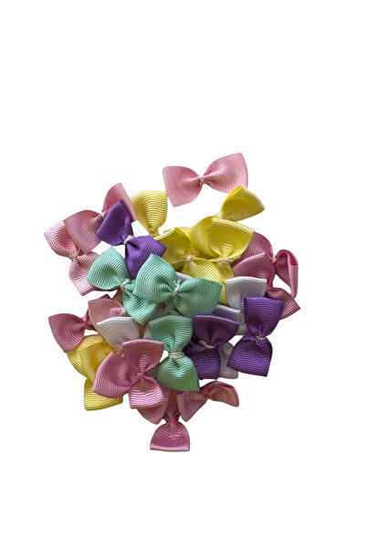 kalben accessories 30-Piece Grosgrain Mini Bows - Handmade Grosgrain Ribbon Bows (No Closure)
