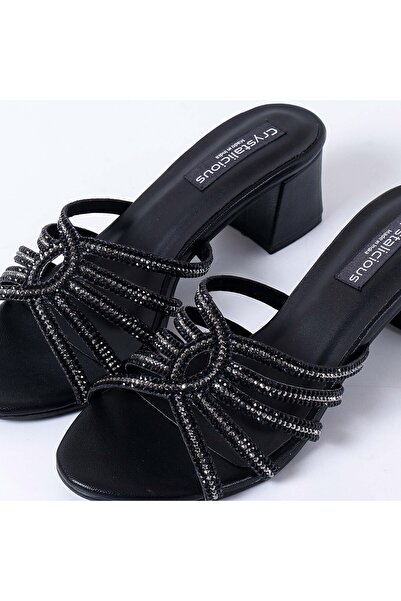 crystalicious Warm Comfortable Handcrafted by Artisans Heel Premium Elegant D...