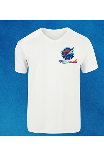 siverek reklam Tricou Trend Boxing cu decolteu în V, design sportiv – Bărbați...