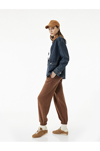 Koton Beli Lastikli Cep Detaylı Rahat Kalıp Jogger Eşofman Altı