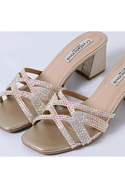 crystalicious Asin 2.0 Hand-Crafted Women Rhinestones Heels Comfortable Soft ...