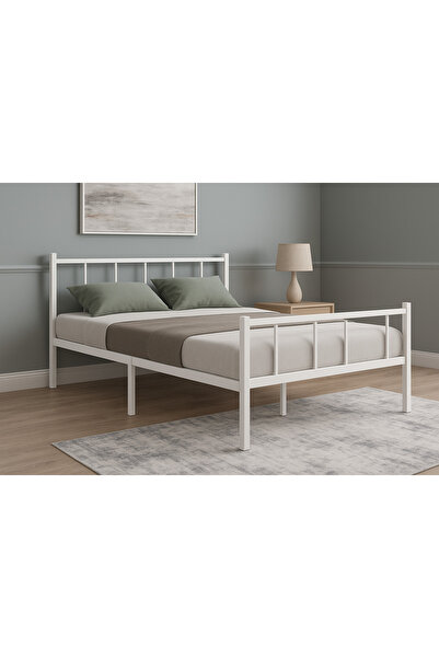 CD SEVGİ ÇİFT KİŞİLİK BEYAZ METAL KARYOLA