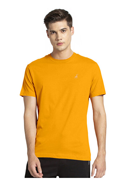 LAUREN SMITH Men’s Premium Textured Cotton Lycra Round Neck T-Shirt with High...