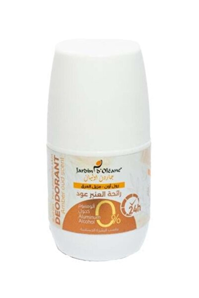Garden Olian Roll-On Alcohol-Free Deodorant with Amber and Oud Scent - 60ml for Sensitive Skin