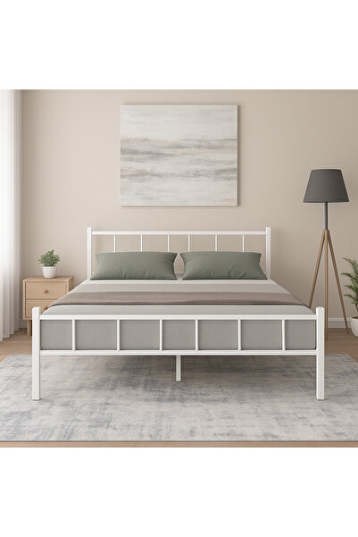 CD SEVGİ ÇİFT KİŞİLİK BEYAZ METAL KARYOLA