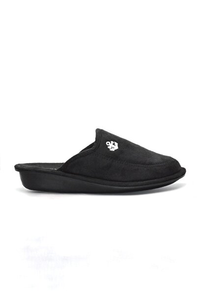 Biocomfort Men's Black Velvet Winter Casual House Slippers