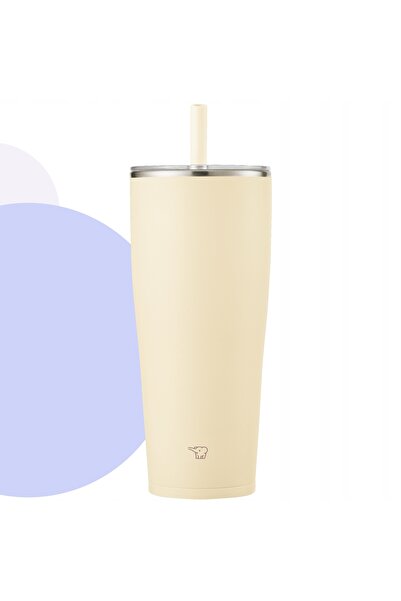 Other Thermal mug with a straw for cold drinks ZOJIRUSHI SX-HA89H-CM 890ml Beige