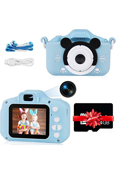 StartONTeam Cameră digitală pentru copii, HD 1080P, ecran IPS cu protecție pe...