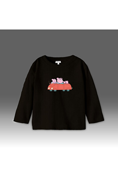 Vivy-t Pepa Pig (ktr-2850 S) Унисекс детска тениска с дълъг ръкав / тениска 1...