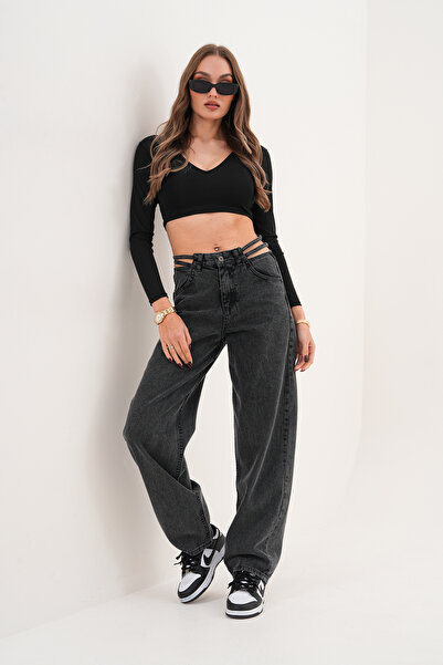 Semesia Cut Out Baggy Jean