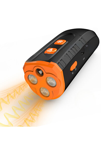 StartONTeam Dispozitiv portabil cu ultrasunete pentru lătrat și lanternă împotriva câinilor agresivi