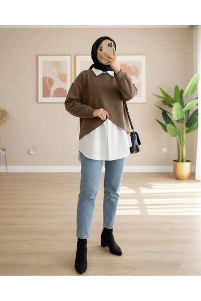 Modamorfo Сорочка з болеро - Кава