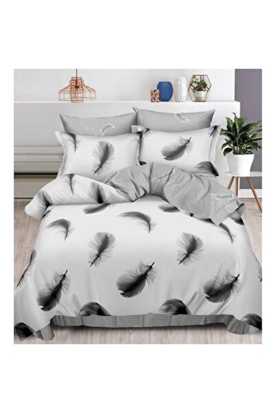 OEM Double Bed Sheet Set with Elastic, 2 People, 6 Pieces, Pucioasa, Cotton Finet, Elastic Bed Sheet 180