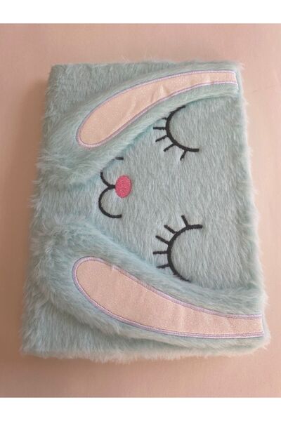 ŞİMŞEK KIRTASİYE BİJUTERİ Fcx 15X21 Velvet Sleeping Dog with Ears Plush Noteb...