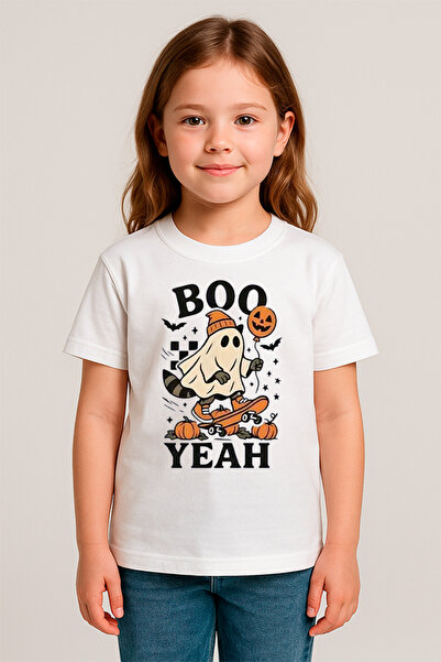 SVART WEAR Детска тениска с принт на тема Хелоуин, 100% памук
